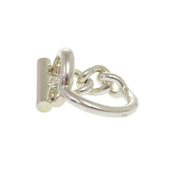 HERMES Croisette Silver 925 Ring 1172HERMES (US Size: 5.75) - Picture 6 of 9
